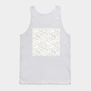 Christmas Doodles - Grey and White Tank Top